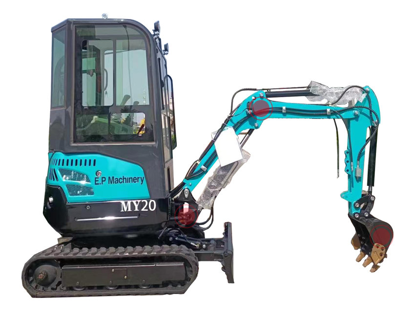 crawler  small excavation 1.0 ton mini excavator MY20 structural component optimization