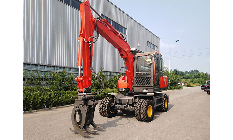 E.P Brand 7.5Ton small excavation MY75L  Wheel  Excavator 