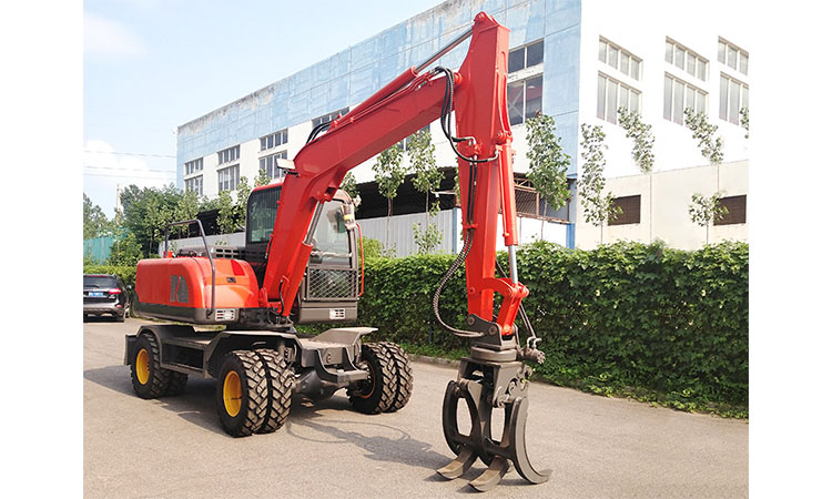 E.P Brand 7.5Ton small excavation MY75L  Wheel  Excavator 