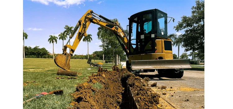 The wide application of small excavators