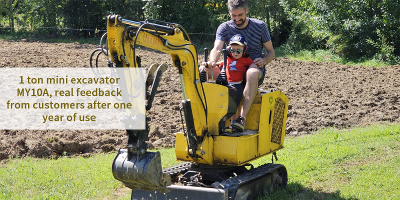 EP 1.0 ton mini excavator MY10A: Customer feedback after one year of use, the effect is amazing!